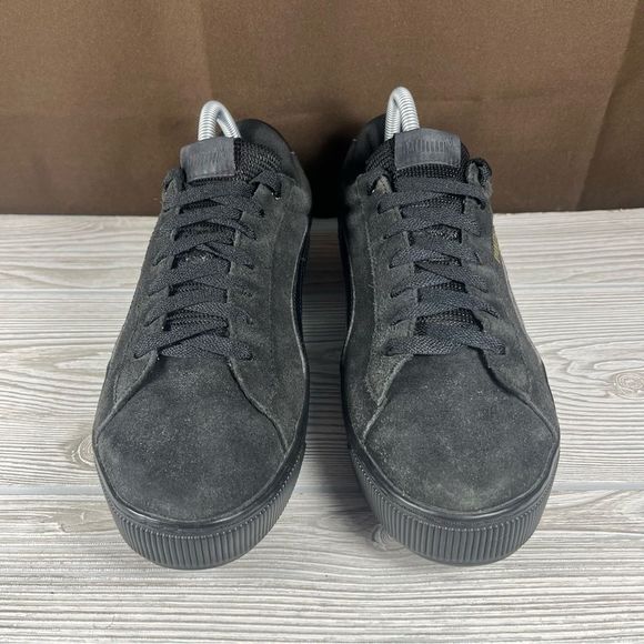 Puma Vikky Platform Black Suede Sneaker Casual Shoe Womens 10 - Picture 2 of 9